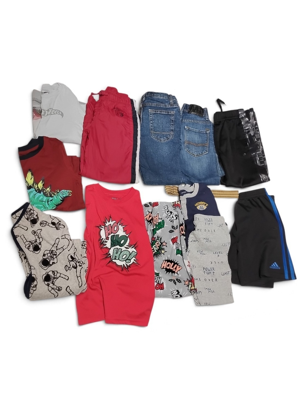 Boys Bundle Carter's Adidas Cat & Jack Shirts, Fleece, Jeans, Pajamas Size 6